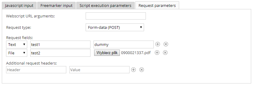 Simulate a form-data POST request